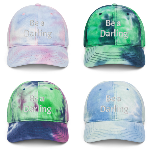 Be a Darling Embroidered Tie Dye Hat 4 Styles Available