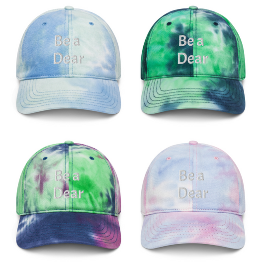 Be a Dear Embroidered Tie Dye Hat 4 Styles Available