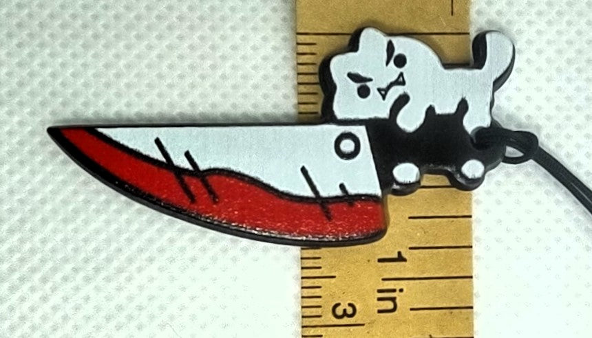Acrylic Halloween Dagger Bloody Knife Adornment Set Accessory
