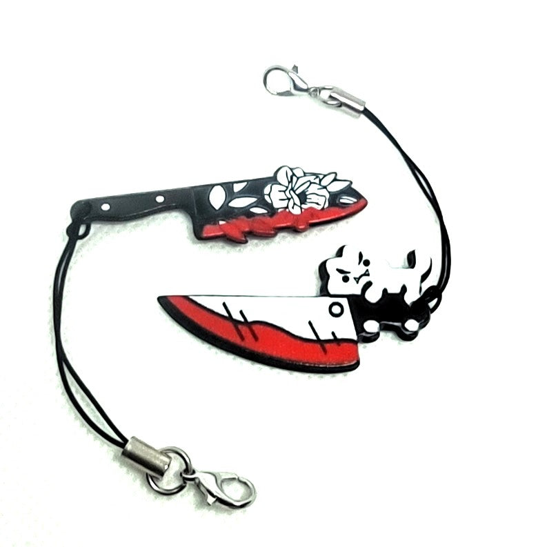 Acrylic Halloween Dagger Bloody Knife Adornment Set Accessory