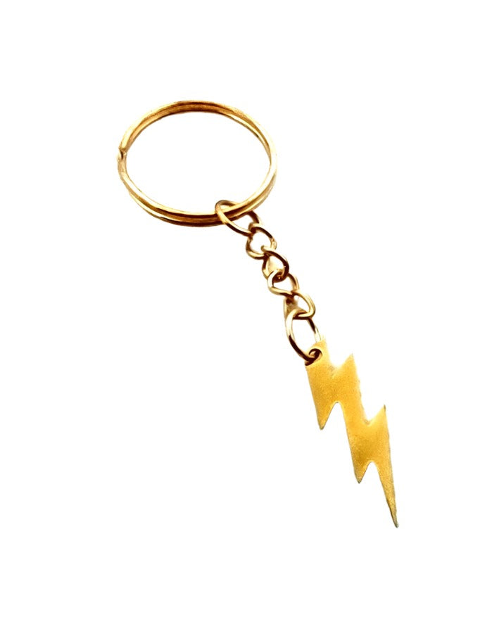 Lightning Bolt Adornment on Split Ring Accessory
