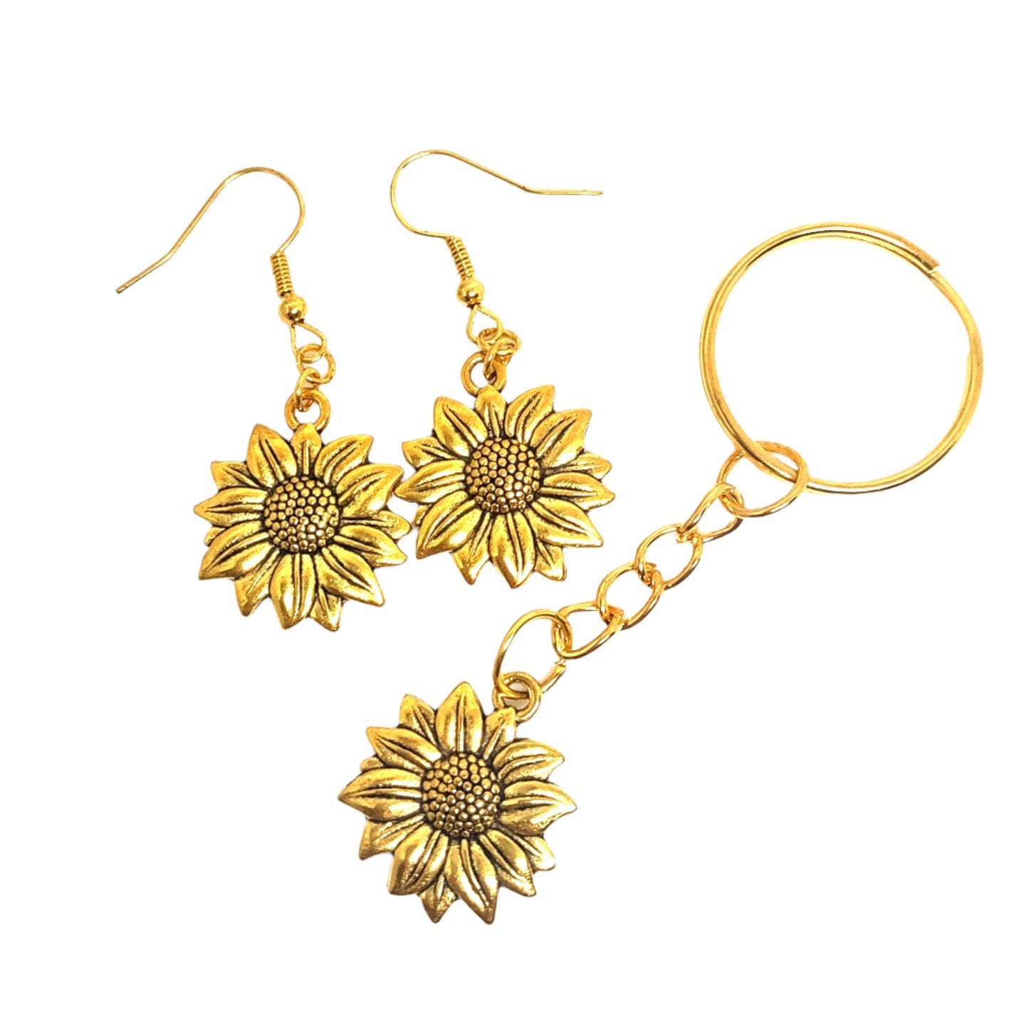 Sunflower Set Earrings & Adornment Split Ring