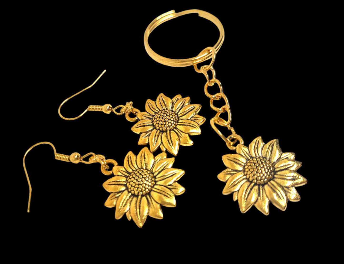 Sunflower Set Earrings & Adornment Split Ring