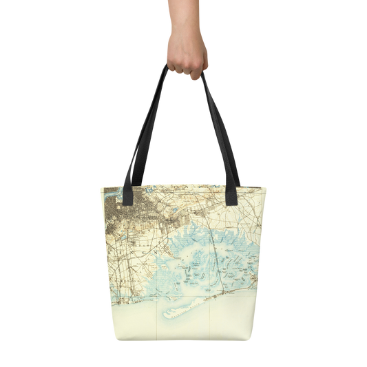 Tote Bag Brooklyn NY 1889 Historical Map