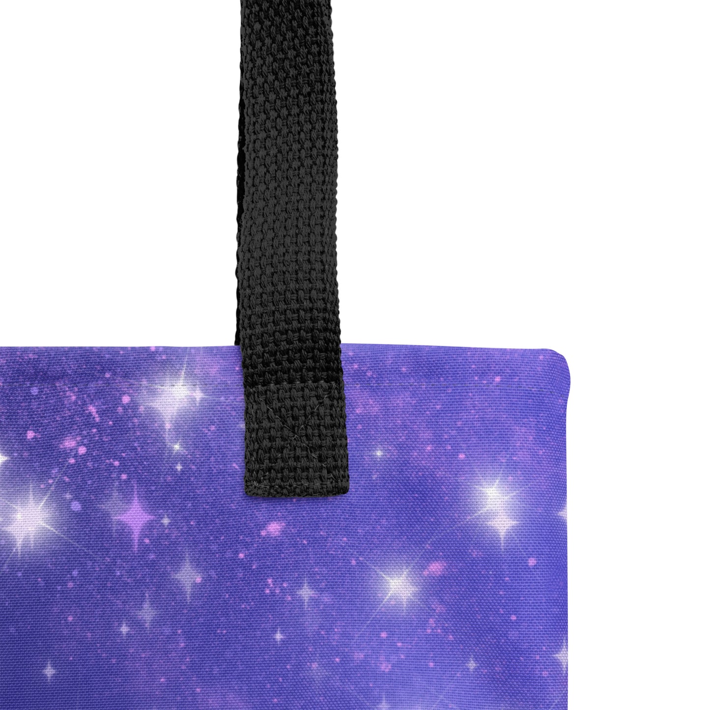 Quest Purple Galaxy Blue Black Tote Bag