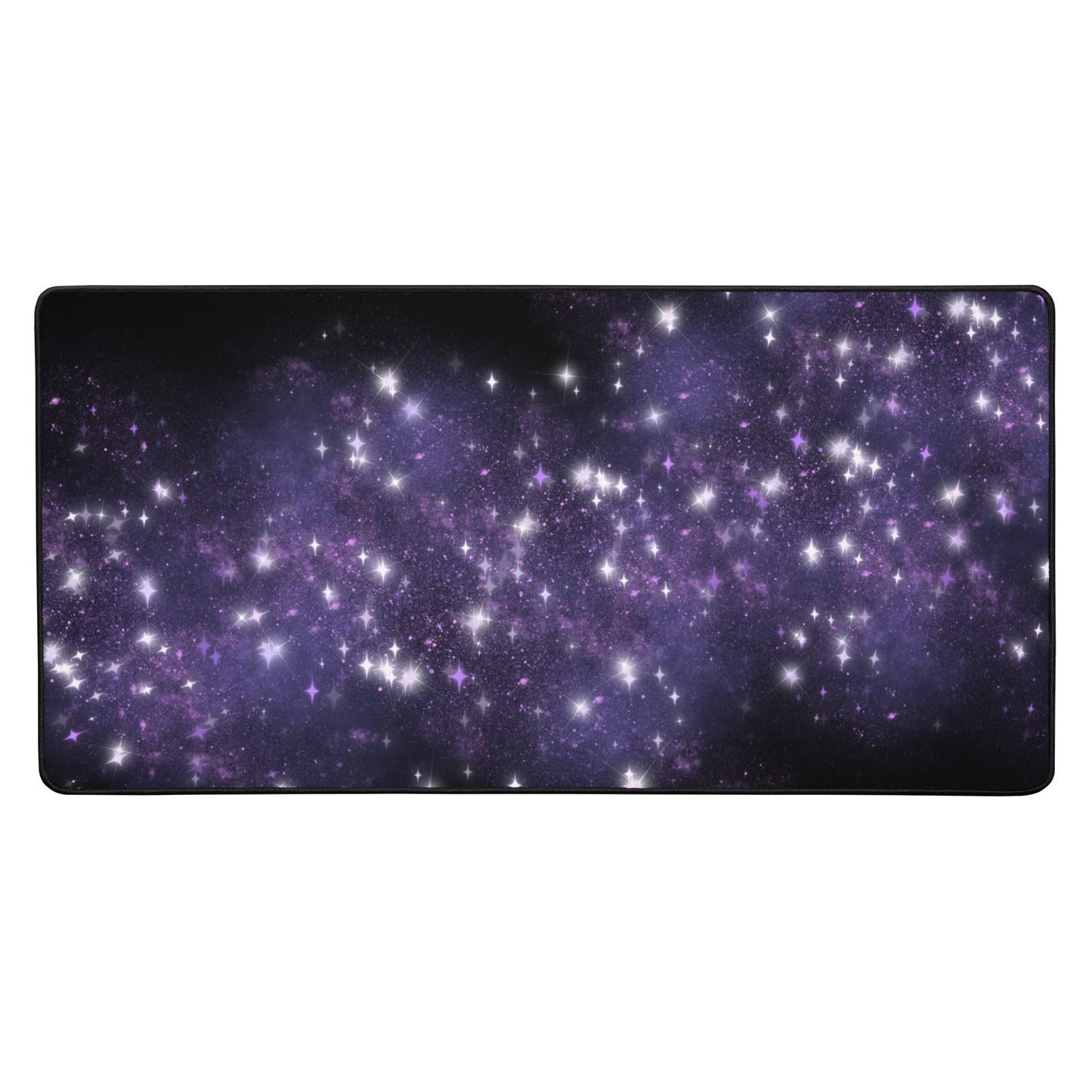 Quest Purple Galaxy Black Desk Mat 16″×32″
