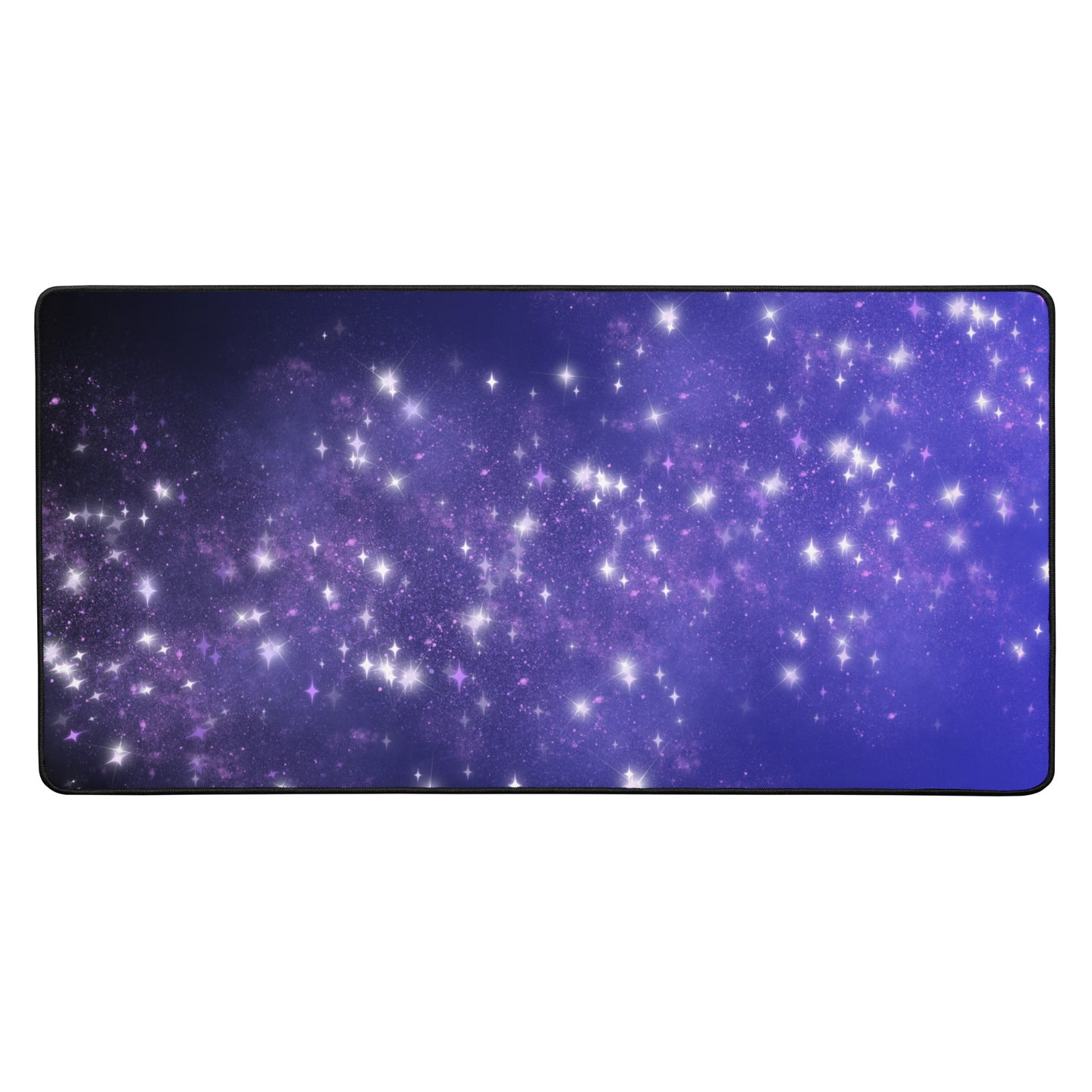 Quest Purple Galaxy Blue Black Desk Mat 16″×32″