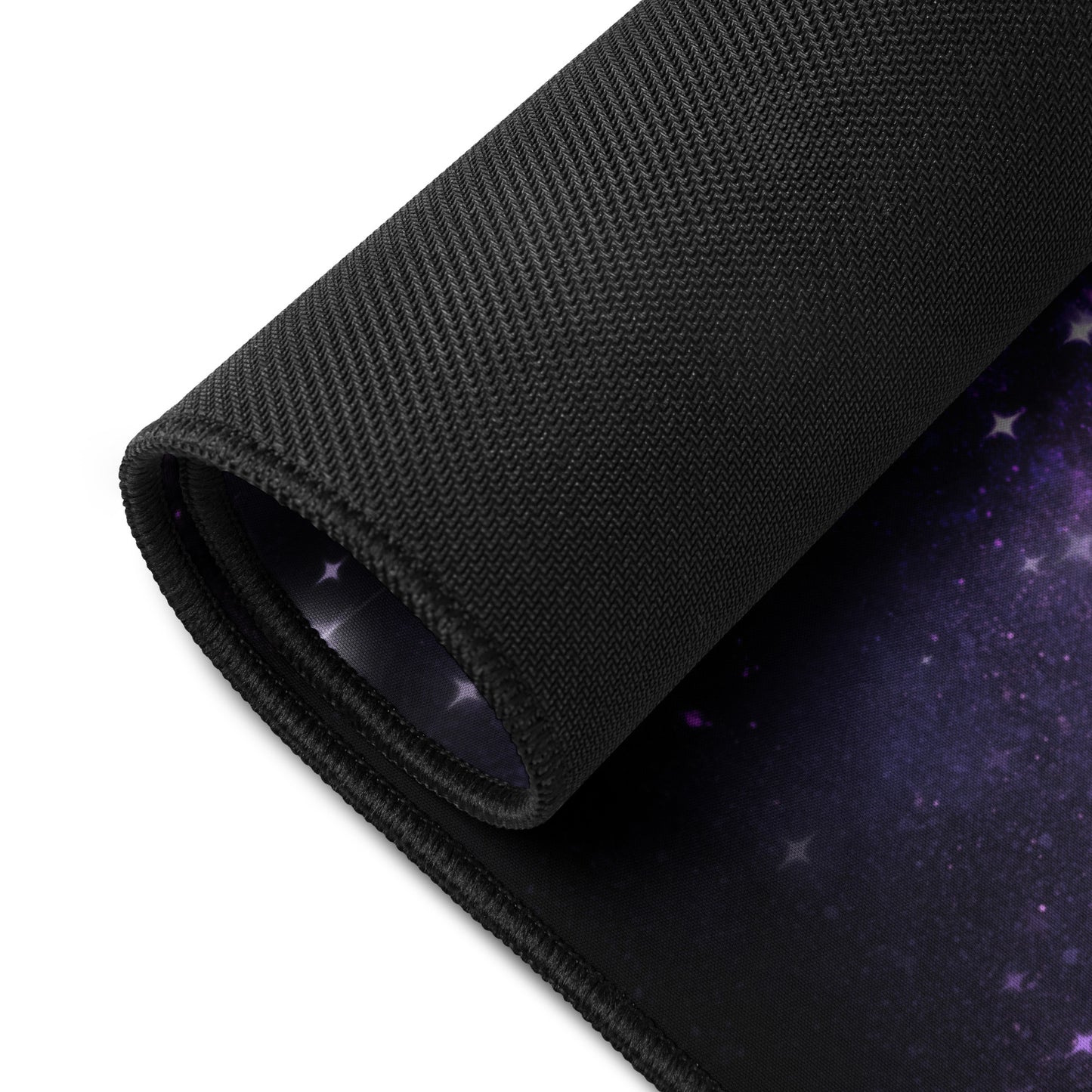 Quest Purple Galaxy Black Desk Mat 16″×32″