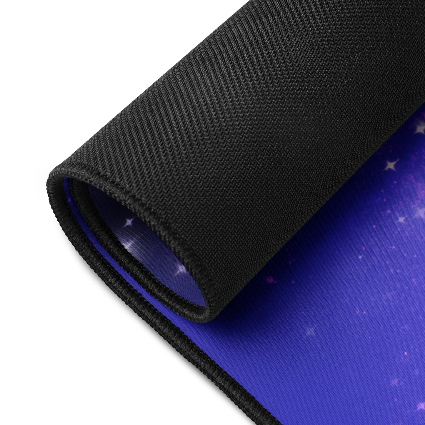 Quest Purple Galaxy Blue Black Desk Mat 16″×32″
