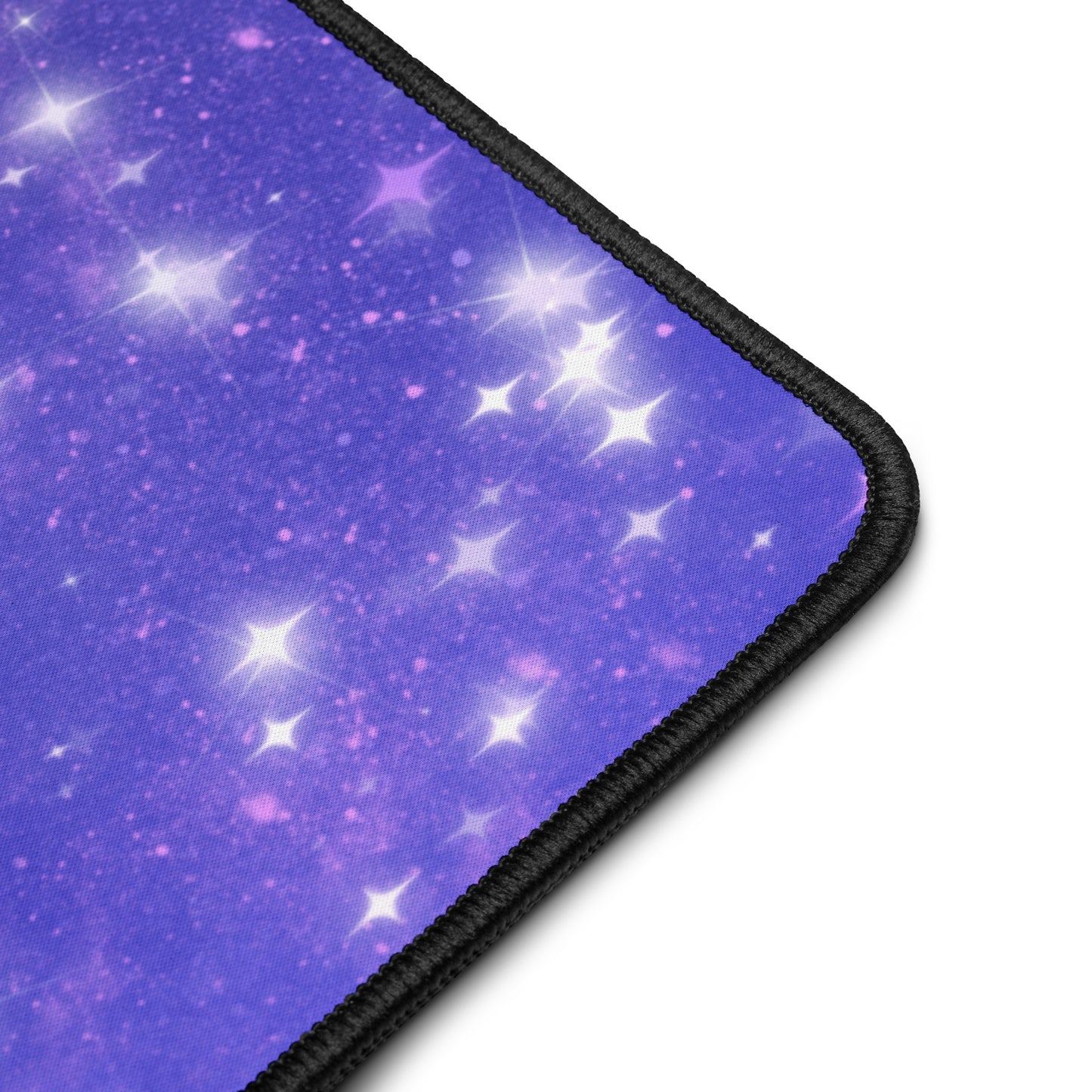 Quest Purple Galaxy Blue Black Desk Mat 16″×32″
