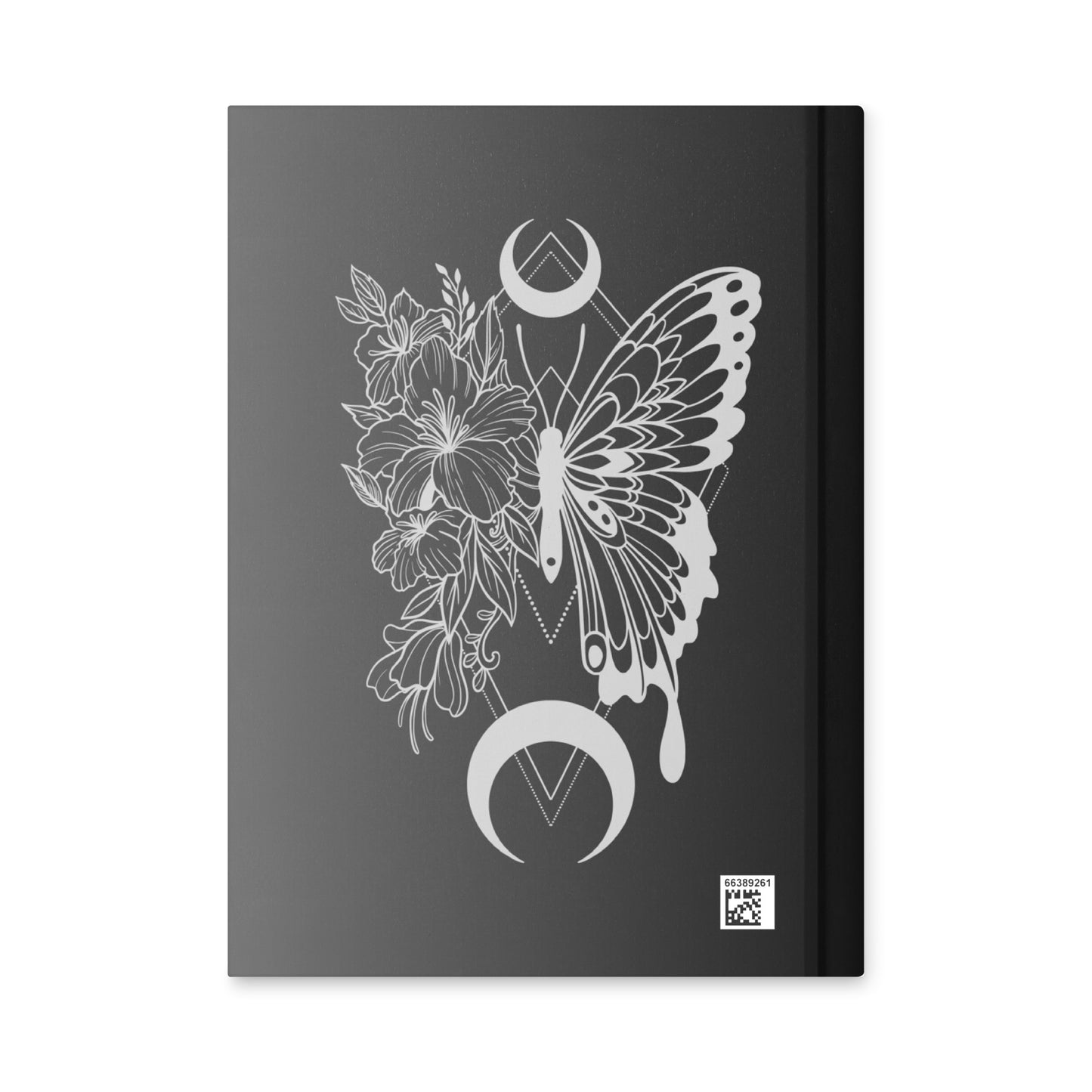 Floral Butterfly Nights Black Hardcover Journal 5.75″ × 8″