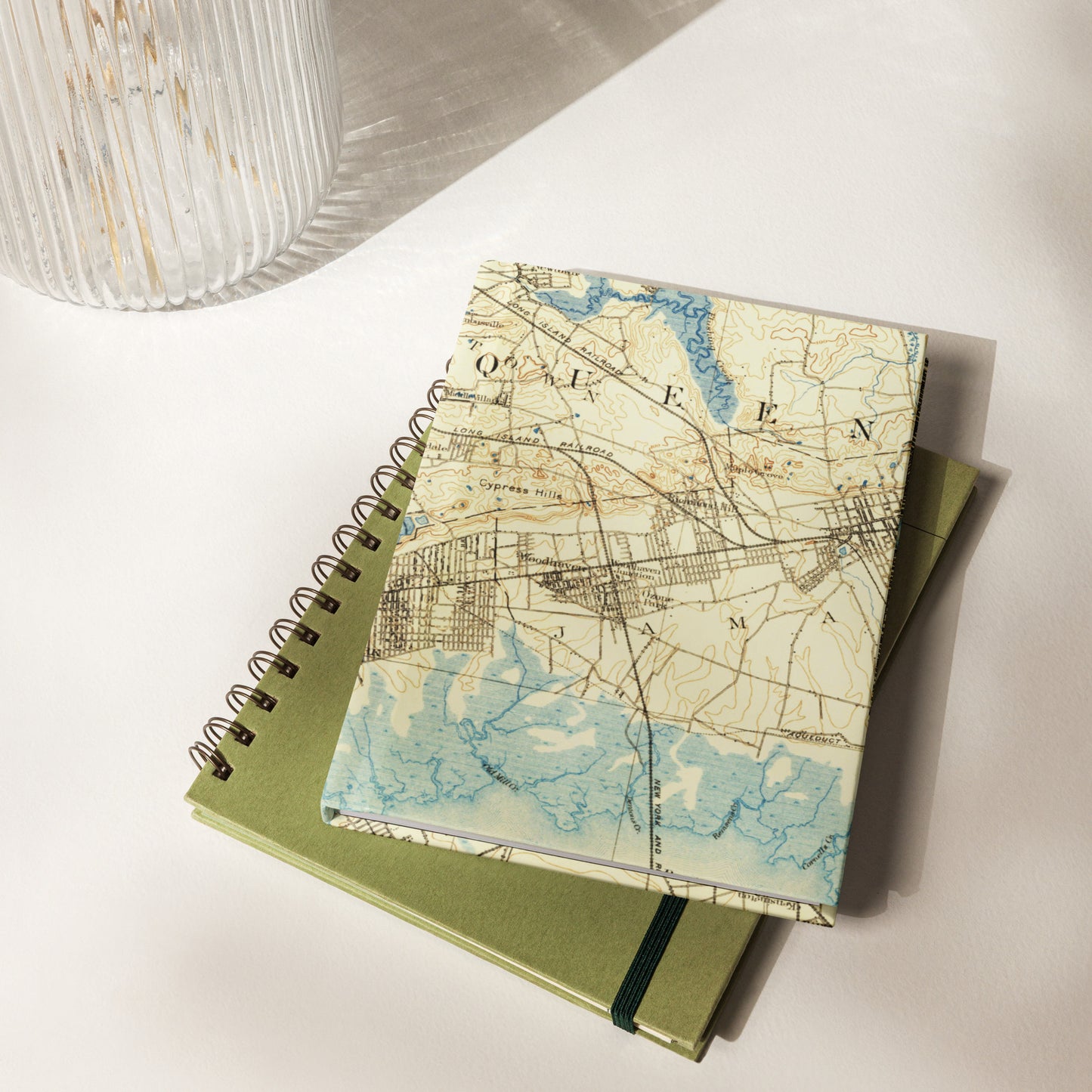Hardcover Journal 5.75″ × 8″ Brooklyn NY 1889 Historical Map