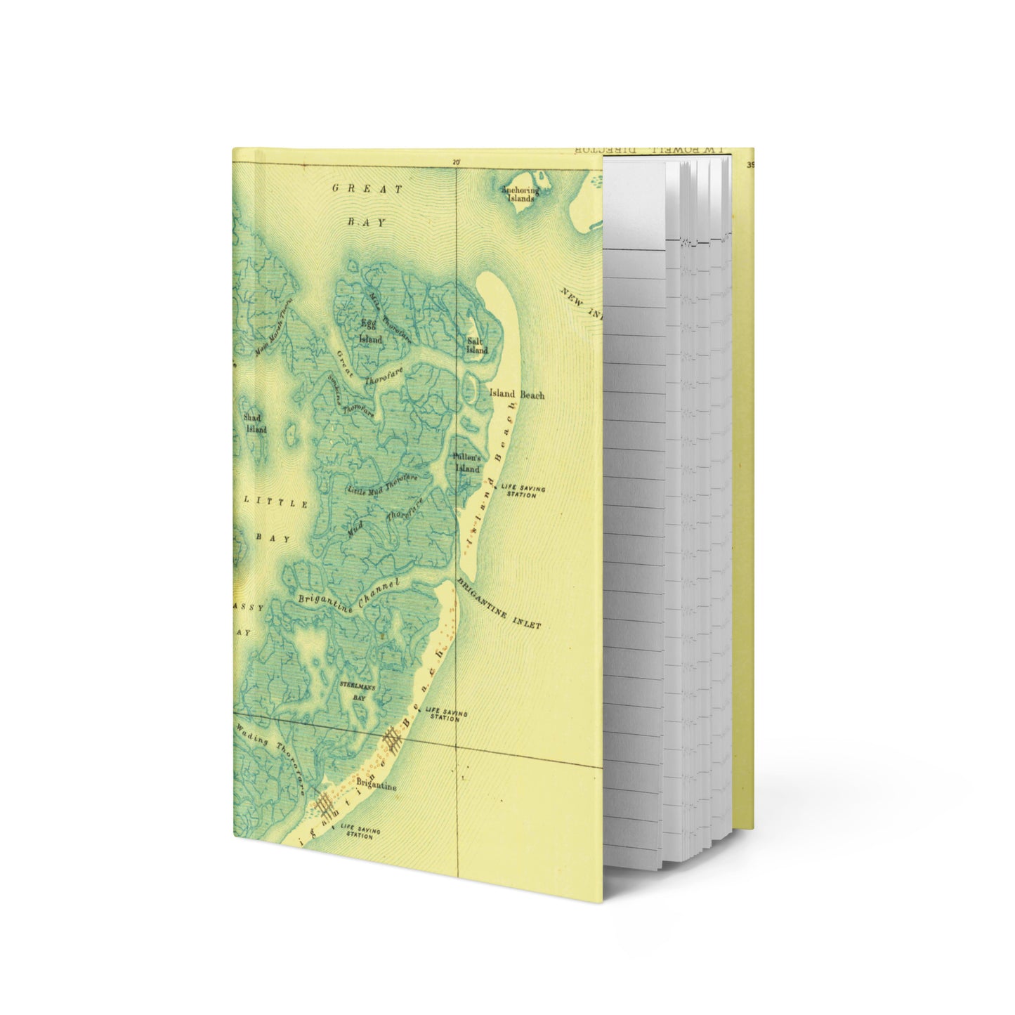 Hardcover Journal 5.75″ × 8″ Atlantic City NJ 1887 Historical Map