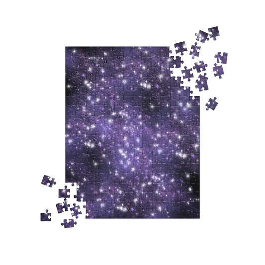 Quest Purple Galaxy Black Jigsaw Puzzle