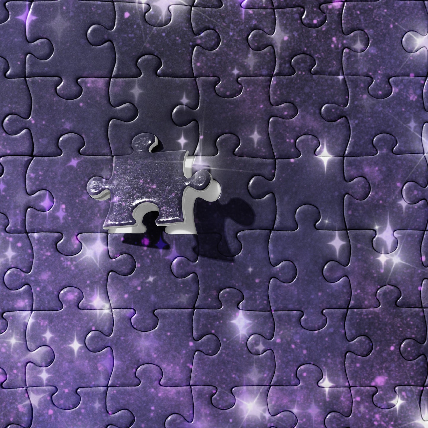 Quest Purple Galaxy Black Jigsaw Puzzle