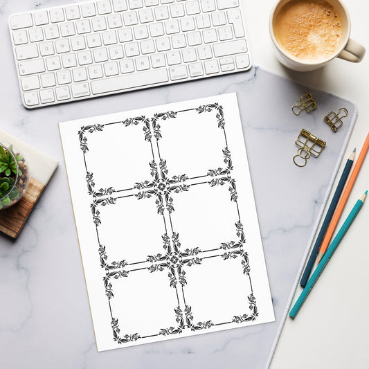 Art Nuevo Style 6 Block Planner Notepad 11″ x 8.5″