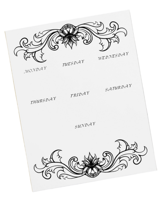 Week Planner Notepad 11″ x 8.5″
