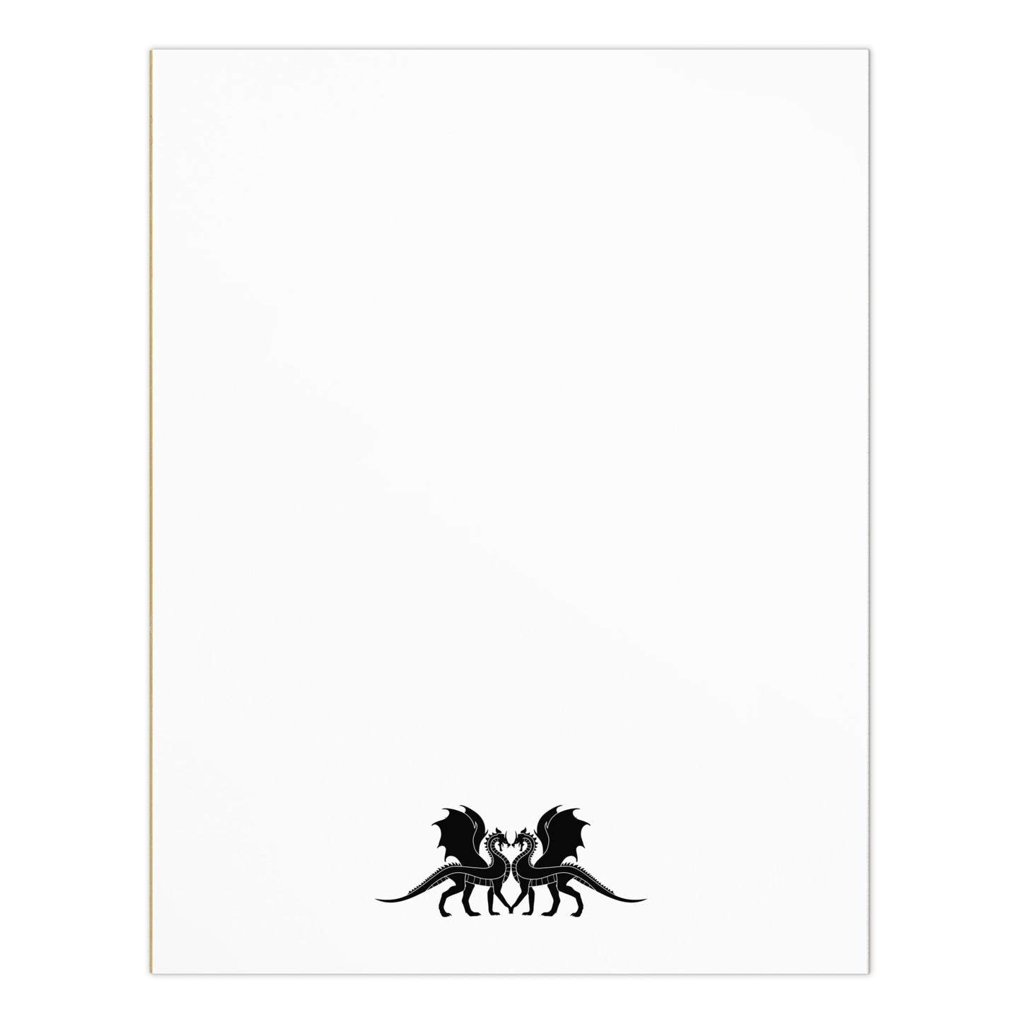 Double Dragon Love Stationery Notepad 11″ x 8.5″