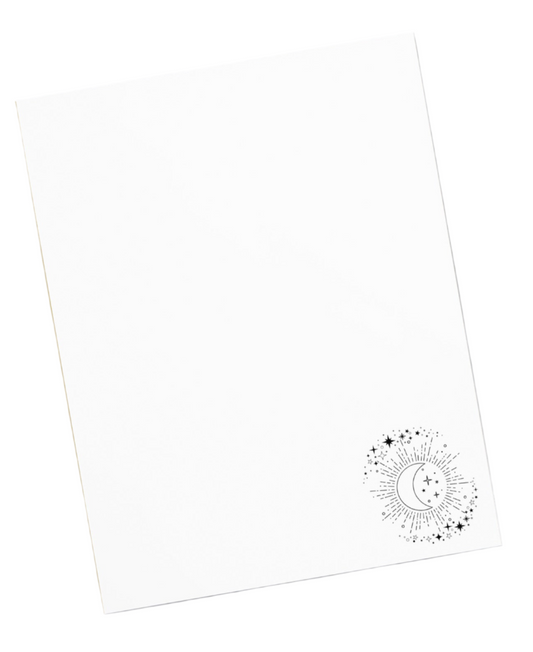 To The Moon & Stars Stationery Notepad 11″ x 8.5″