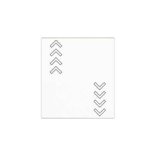 Large Memo Notepad Arrow Design Stationery 5.5″ × 6″