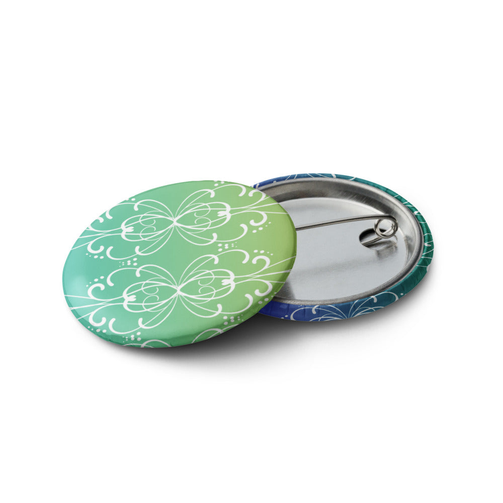 Simple Swirl Pin Button Set of 5 (1.25″)