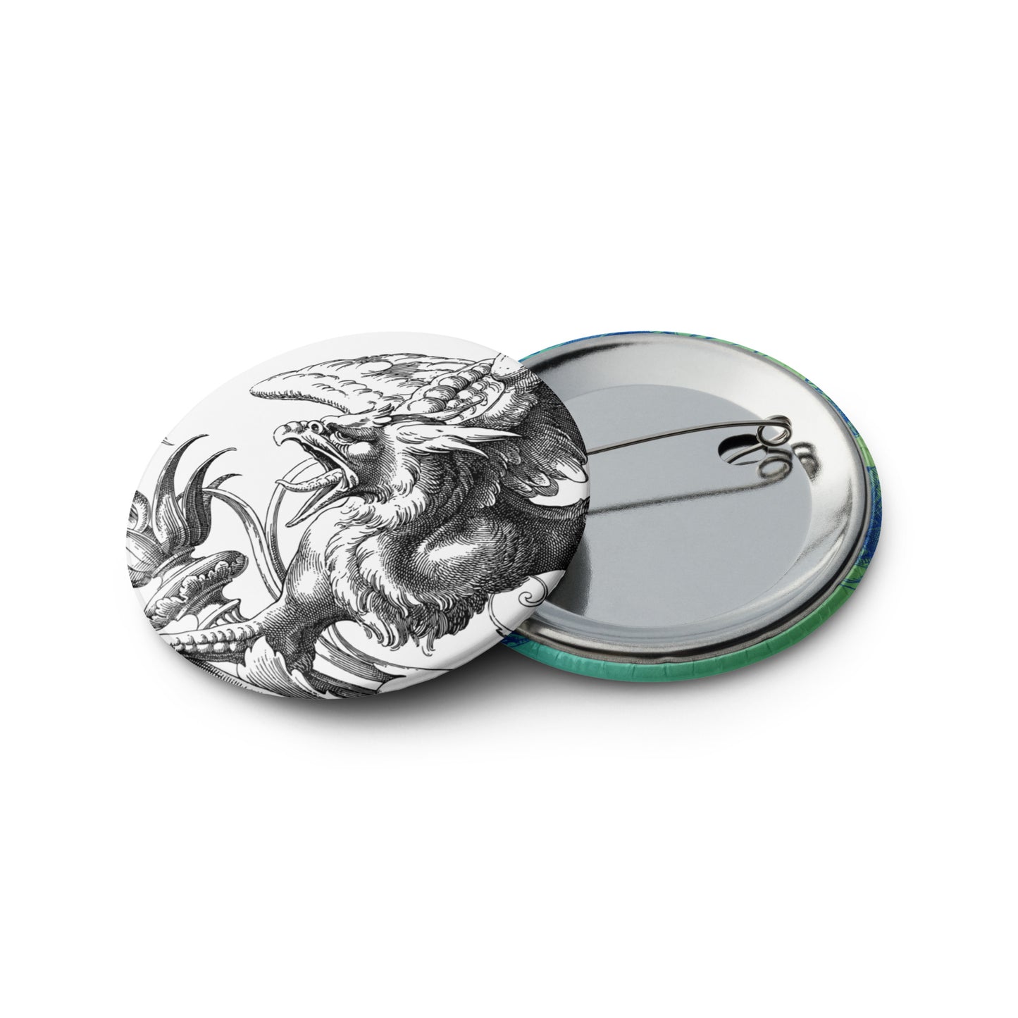 Gryphon Gradient Design Pin Button Set of 5 (2.25″)