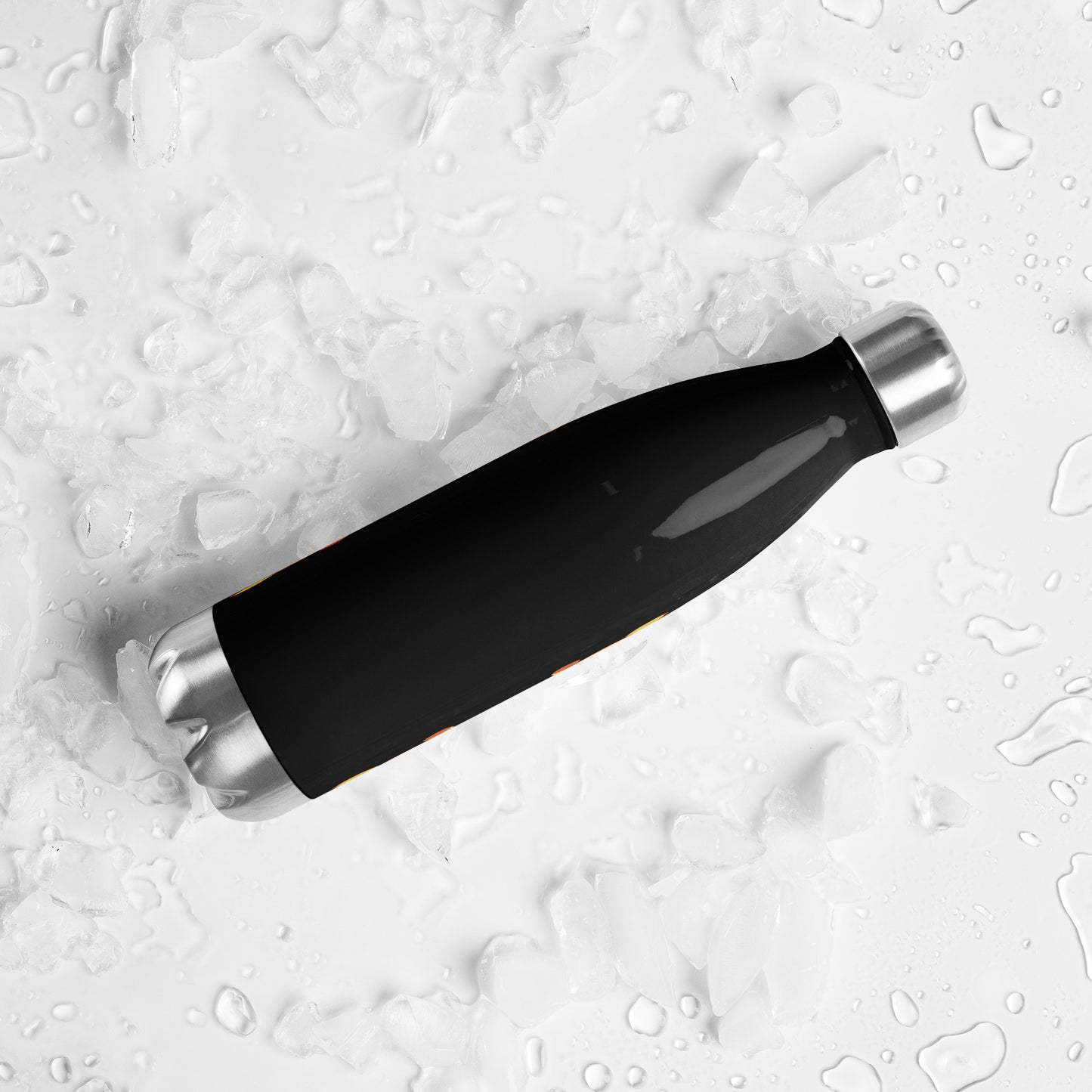 Retro Style Beetle Insect Black Stainless Steel Water Bottle