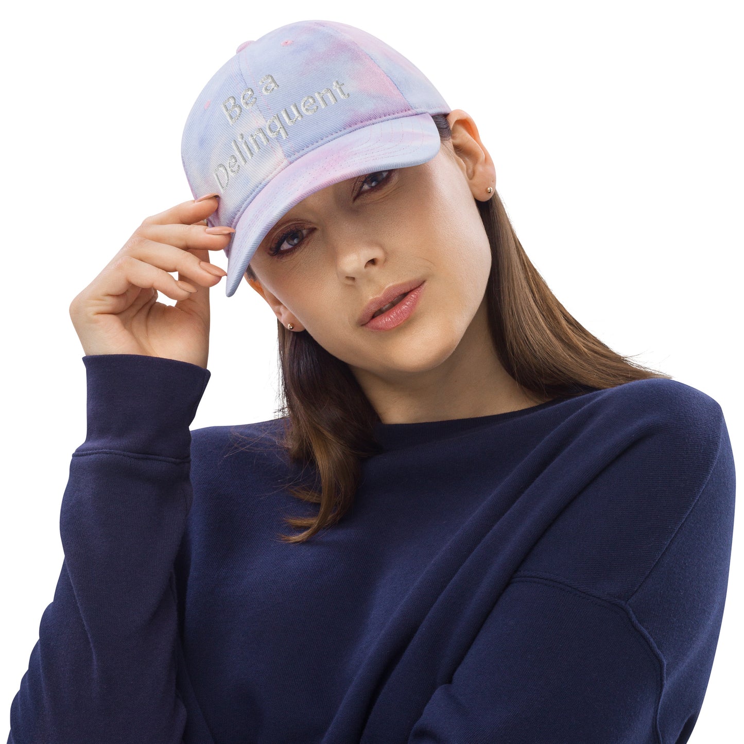 Be a Delinquent Embroidered Tie Dye Hat 4 Styles Available