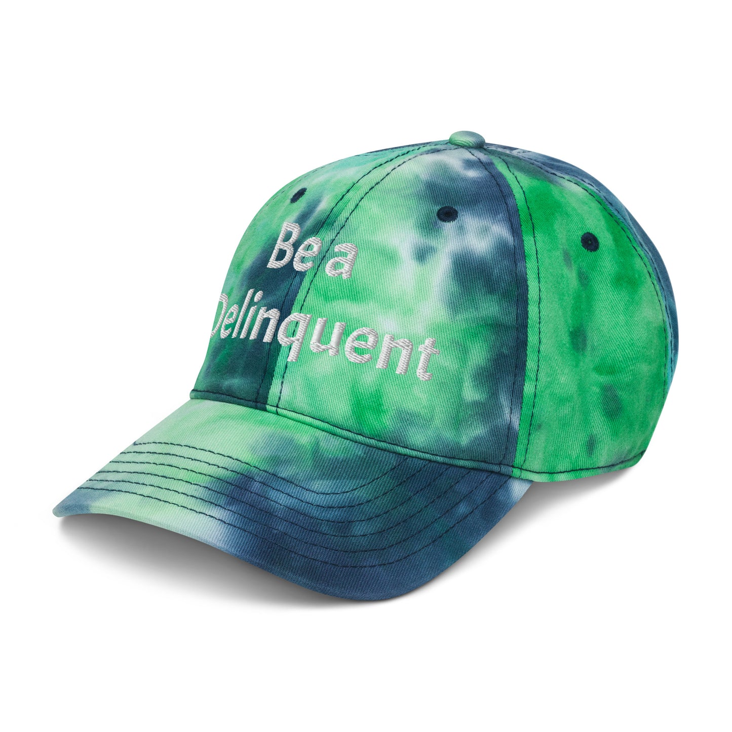Be a Delinquent Embroidered Tie Dye Hat 4 Styles Available