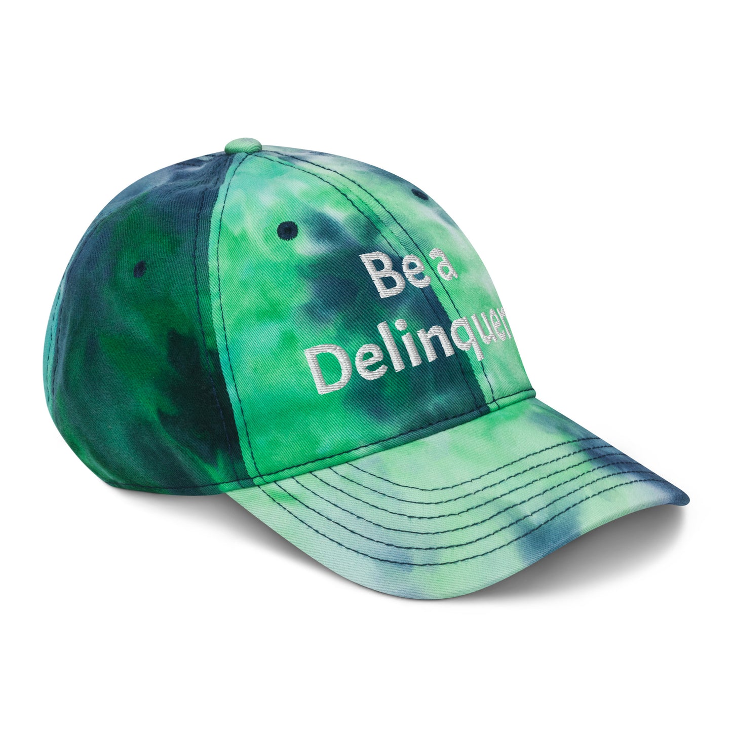 Be a Delinquent Embroidered Tie Dye Hat 4 Styles Available