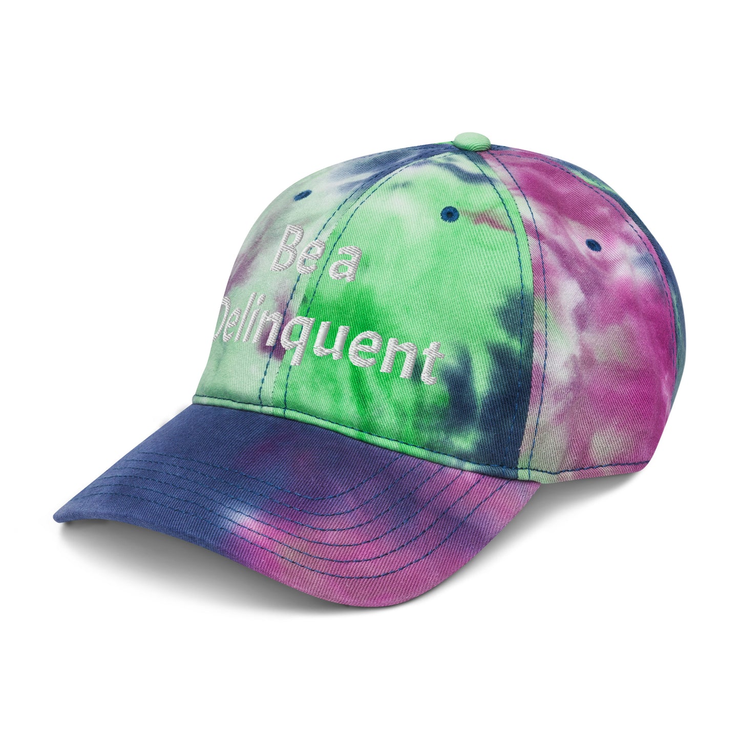 Be a Delinquent Embroidered Tie Dye Hat 4 Styles Available