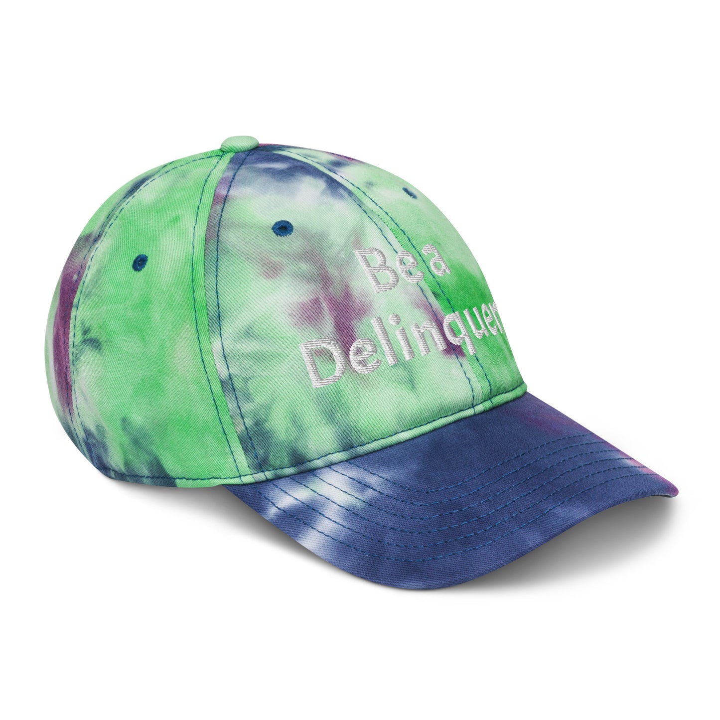 Be a Delinquent Embroidered Tie Dye Hat 4 Styles Available