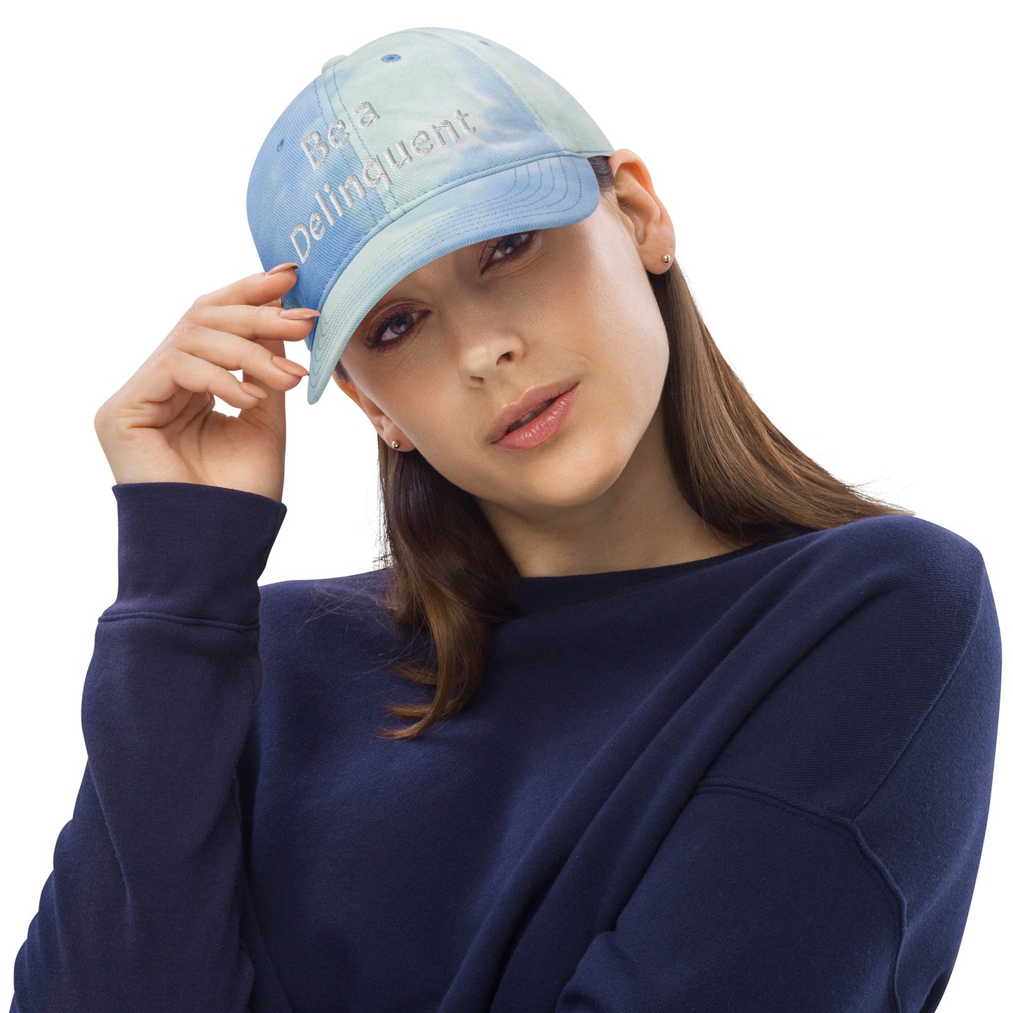 Be a Delinquent Embroidered Tie Dye Hat 4 Styles Available