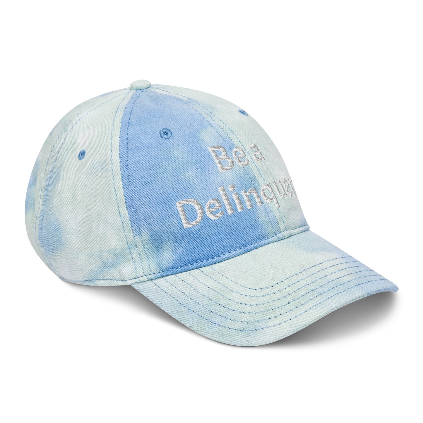 Be a Delinquent Embroidered Tie Dye Hat 4 Styles Available
