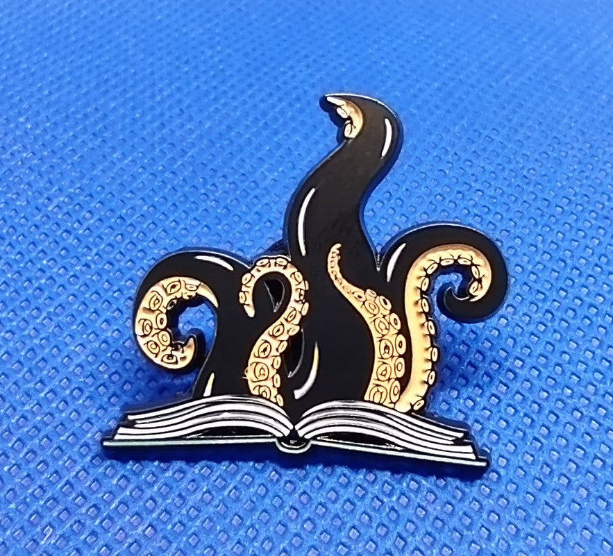 Sea Monster Story Book Pin