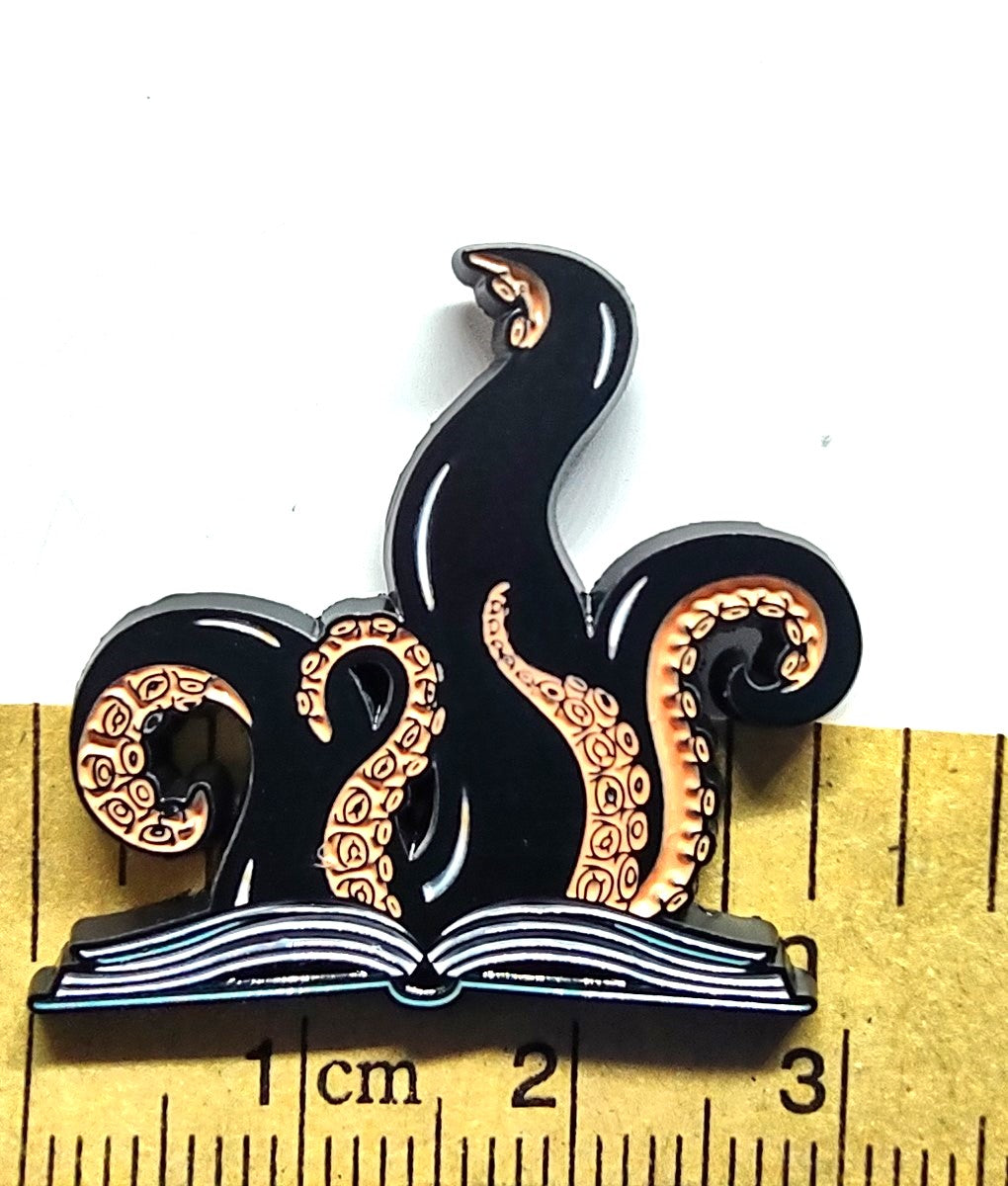 Sea Monster Story Book Pin