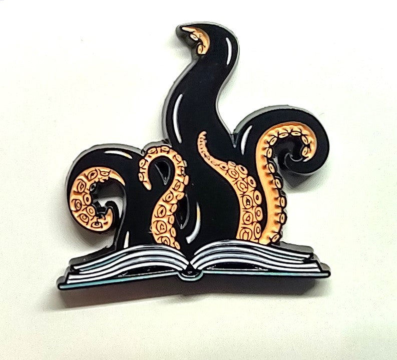 Sea Monster Story Book Pin