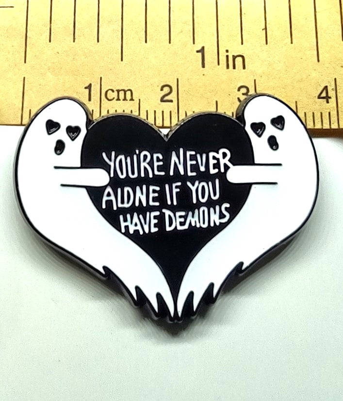 Ghost Heart Pin