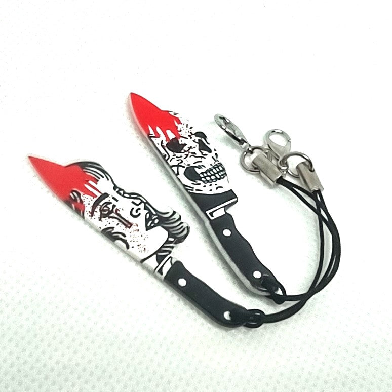 Bloody Knife Set Acrylic Halloween Dagger Adornment Set Accessory