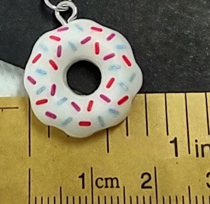 Frosted Donut Set Matching Adornment & Earring Set