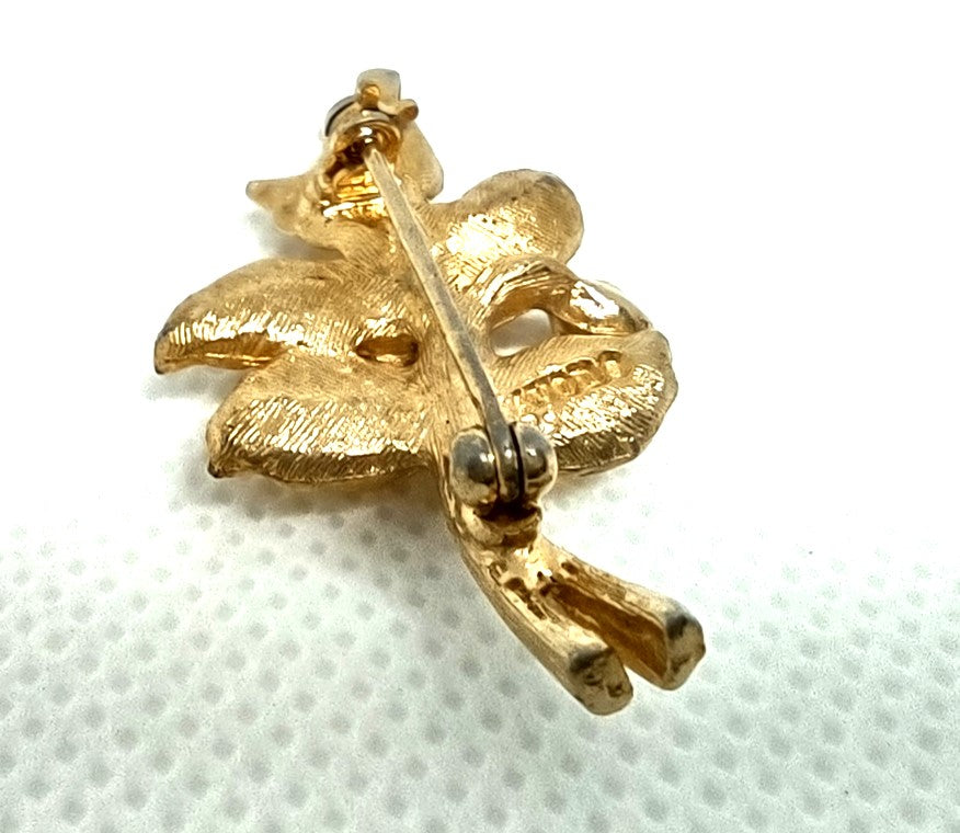 Vintage Avon Flower Dual Pendant Brooch