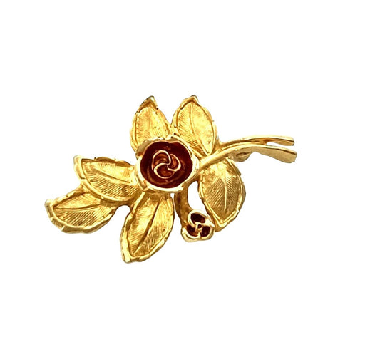 Vintage Avon Flower Dual Pendant Brooch