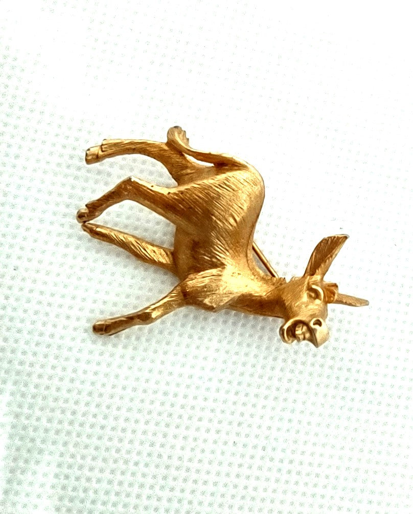 Vintage Napier Donkey Pin Brooch