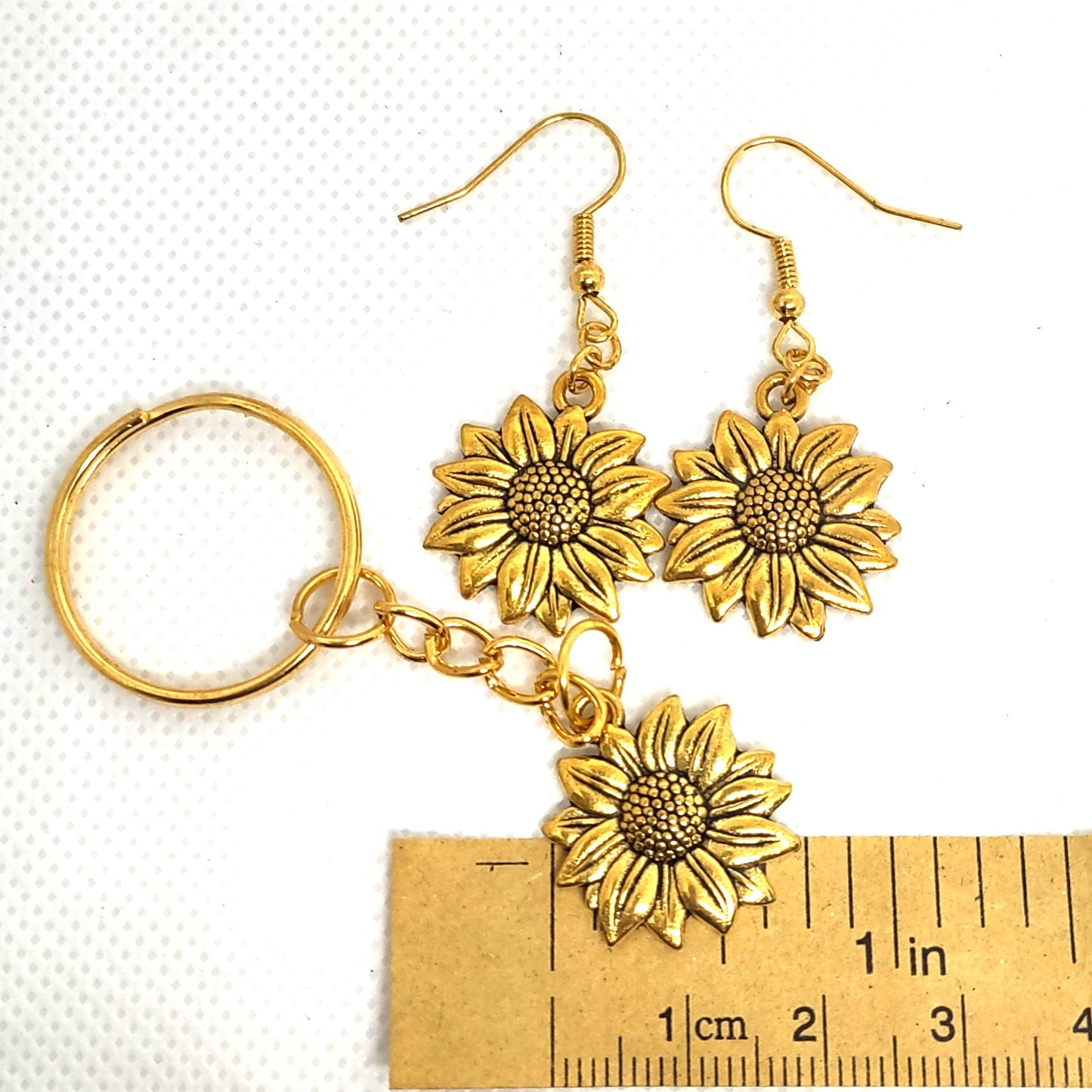 Sunflower Set Earrings & Adornment Split Ring