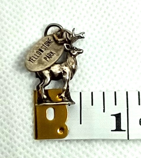 Vintage YELLOWSTONE PARK Deer Charm