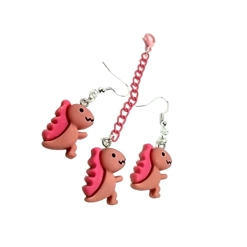 Dinosaur Adornment & Earrings Set