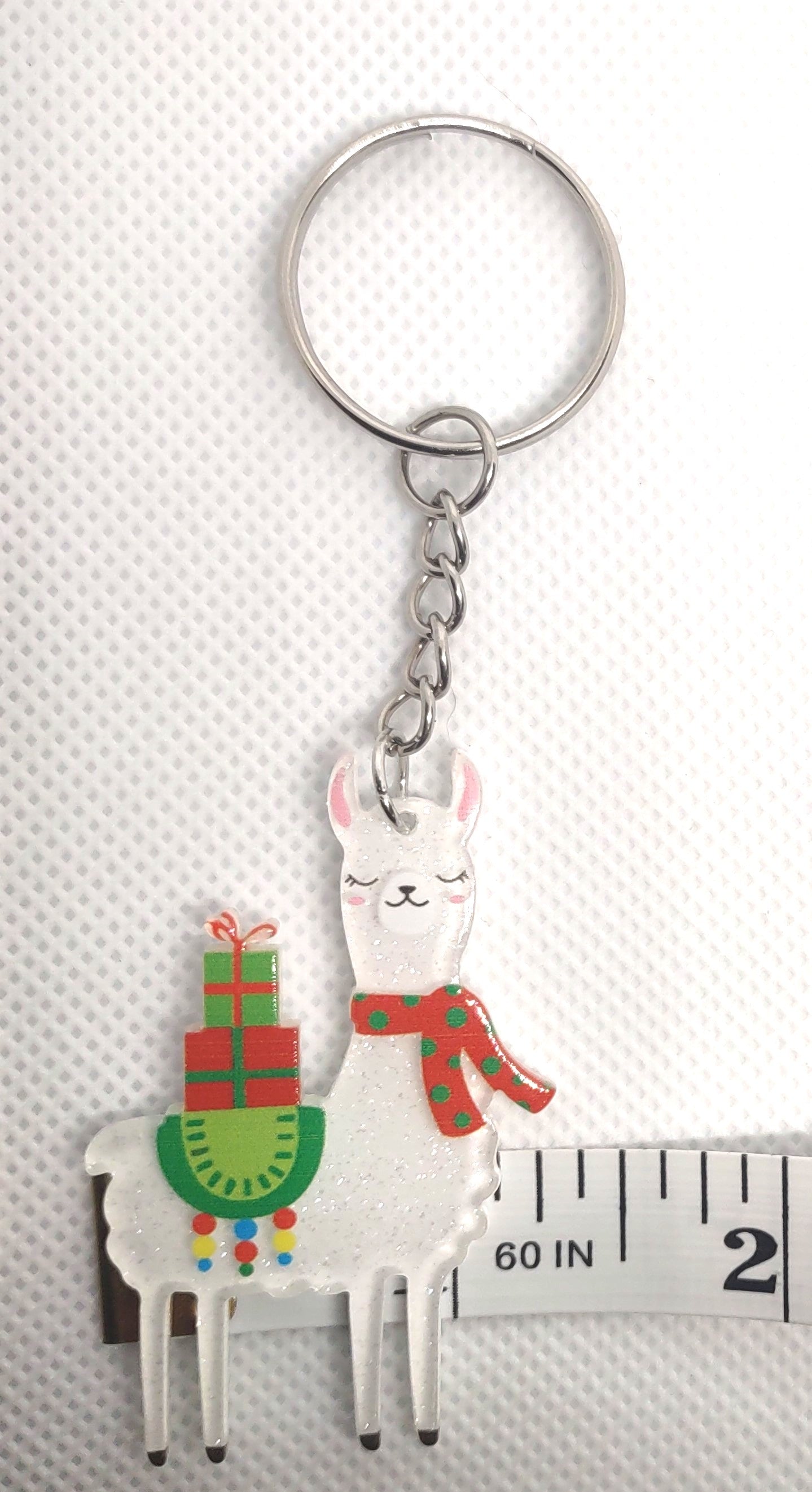 Holiday Llama Chain Ring Adornment