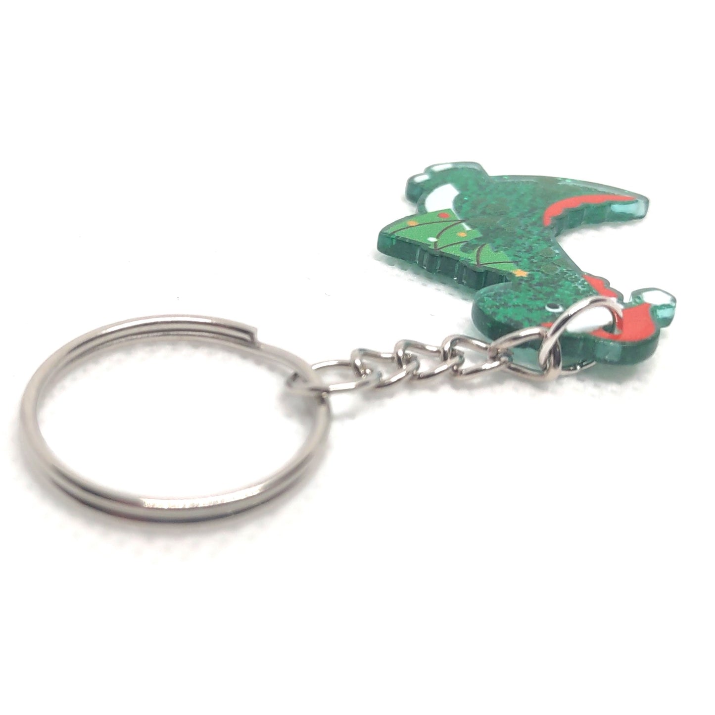 T-REX Santa Hat Chain Ring Adornment