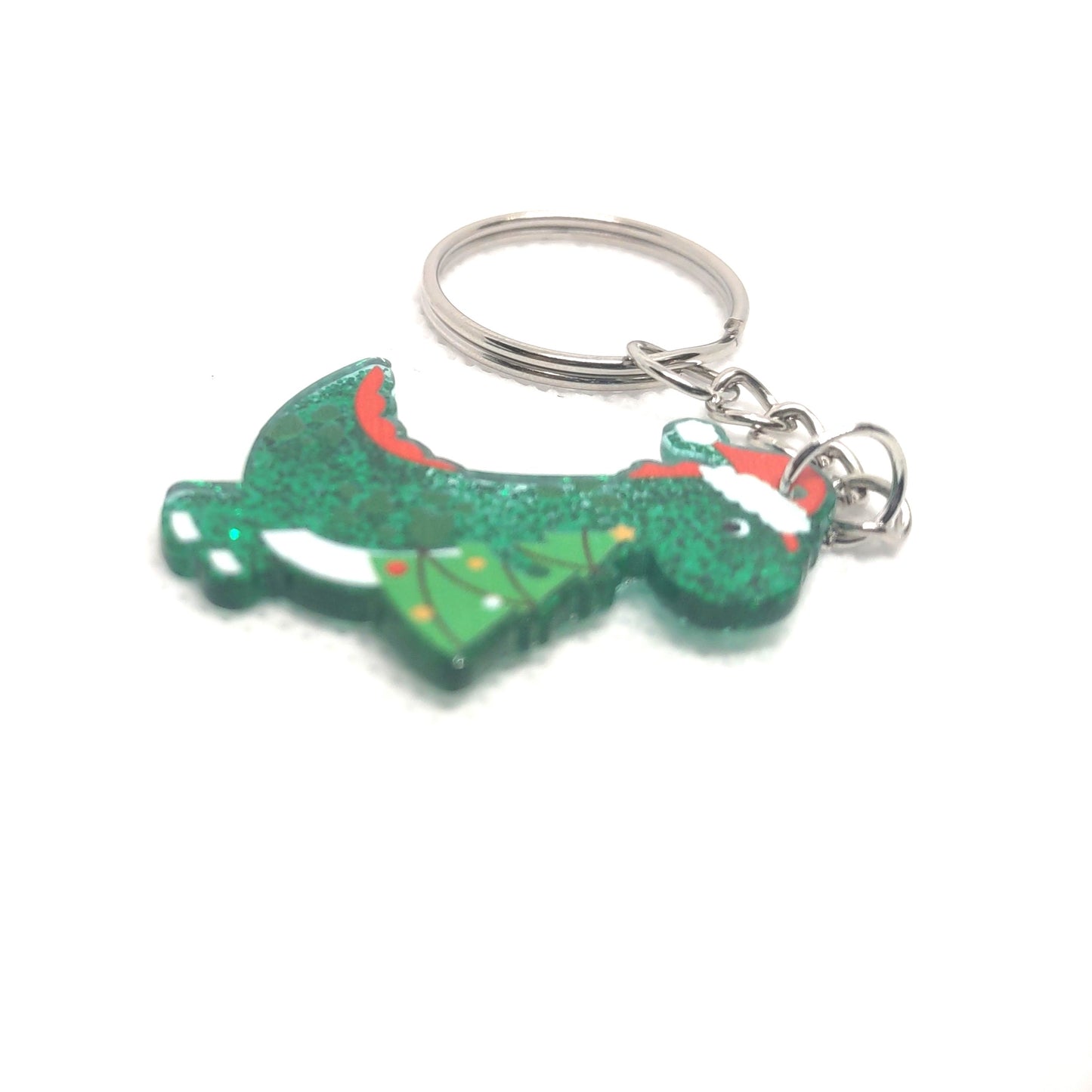 T-REX Santa Hat Chain Ring Adornment