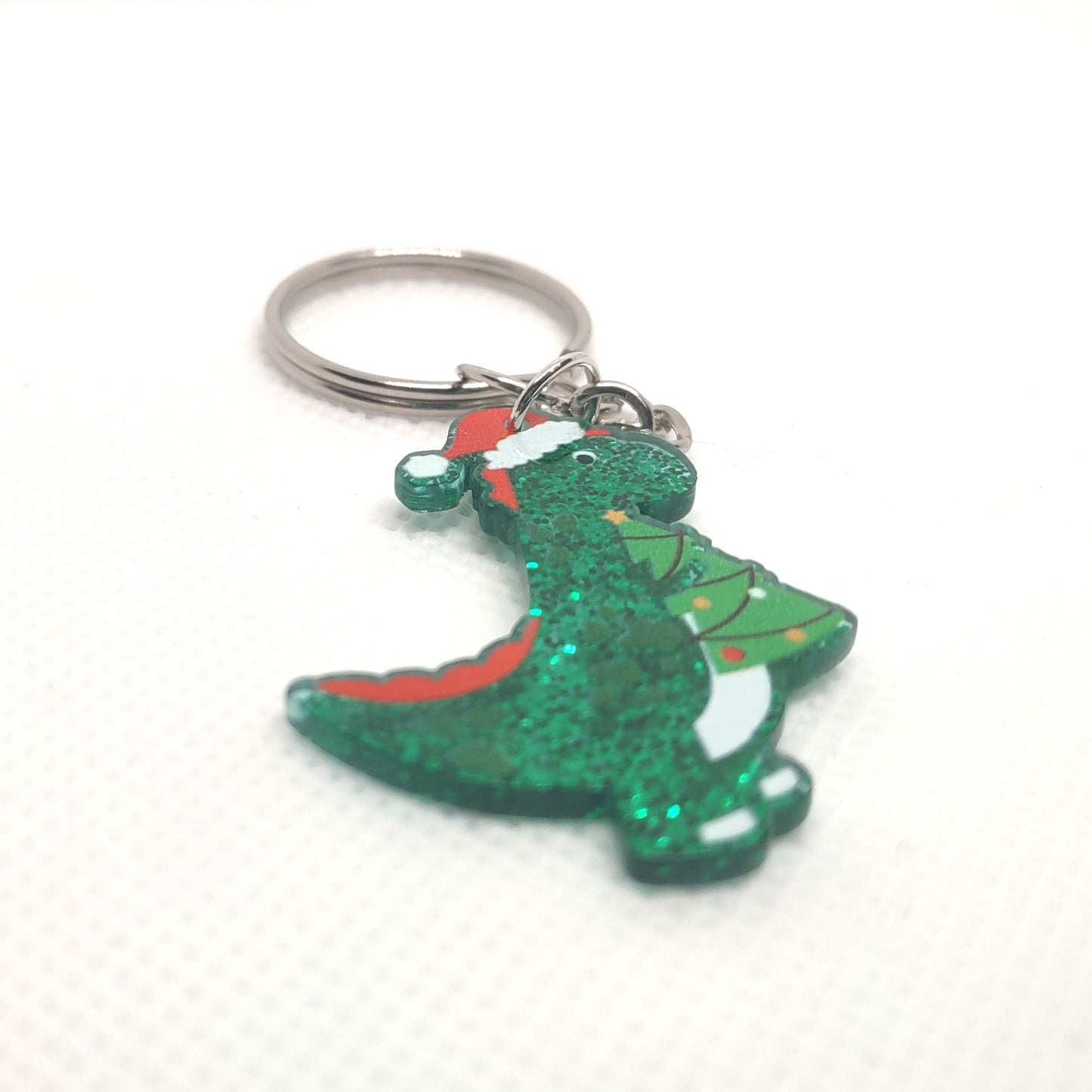 T-REX Santa Hat Chain Ring Adornment